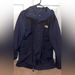 North Face Windbreaker Size M Navy